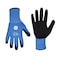 Ge Coated Gloves, Foam Nitrile, Black/Blue, L GG231LC - alternate 1